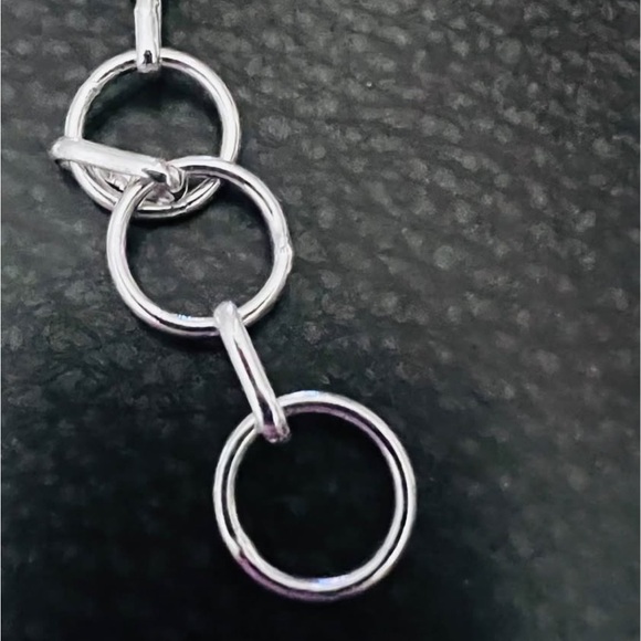 925 Silver Bracelet with Larimar Oval Stones - Picture 5 of 11